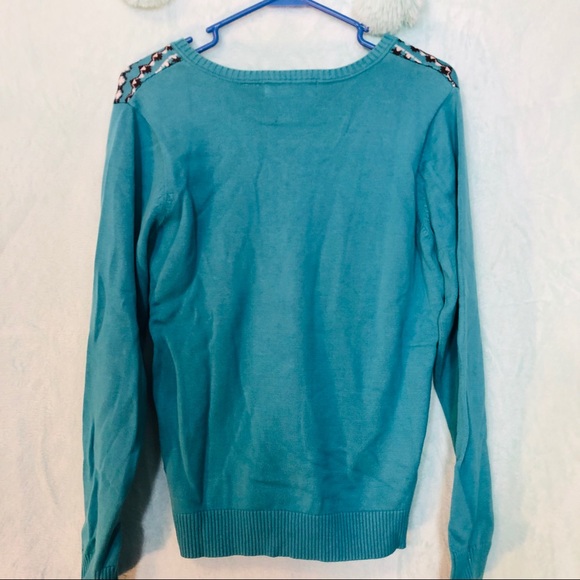 ❄️Liz Claiborne vintage Med designer print sweater - Picture 7 of 7